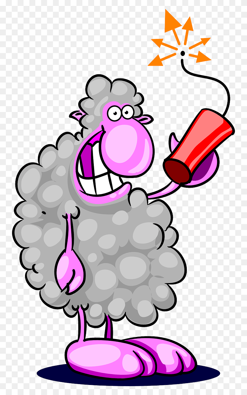 758x1280 Png Овца Сумасшедшее Животное Взрывное Изображение Volar Con Explosivos, Графика, Каракули Hd Png Скачать