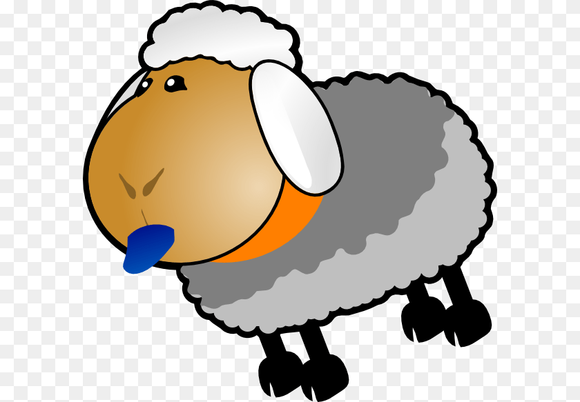 600x583 Sheep Rotate Clip Art For Web, Animal Sticker PNG