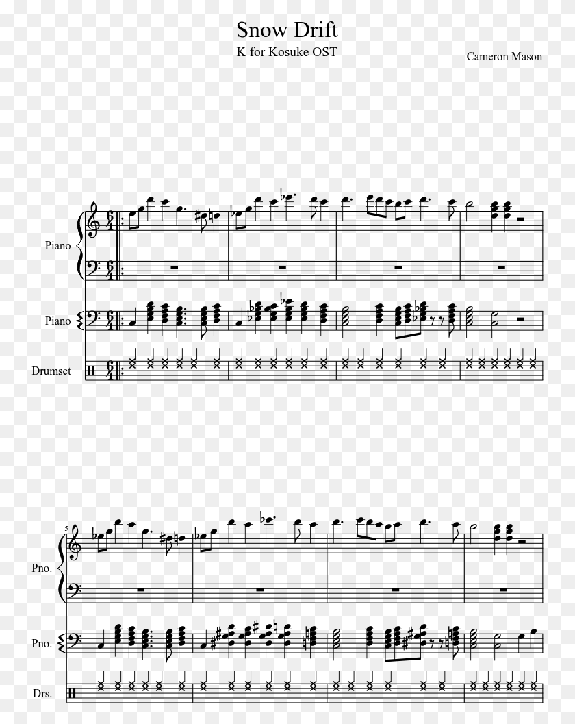 749x997 Partitura Png