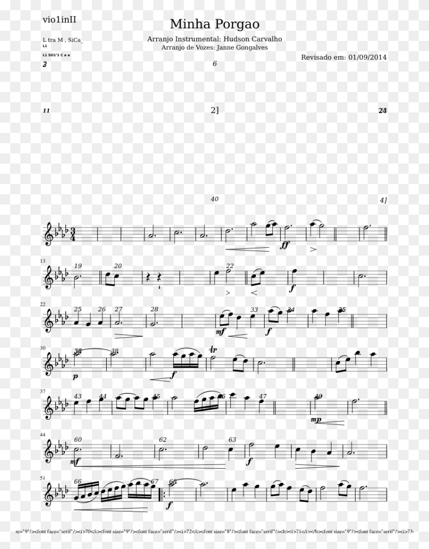 828x1077 Partitura Png