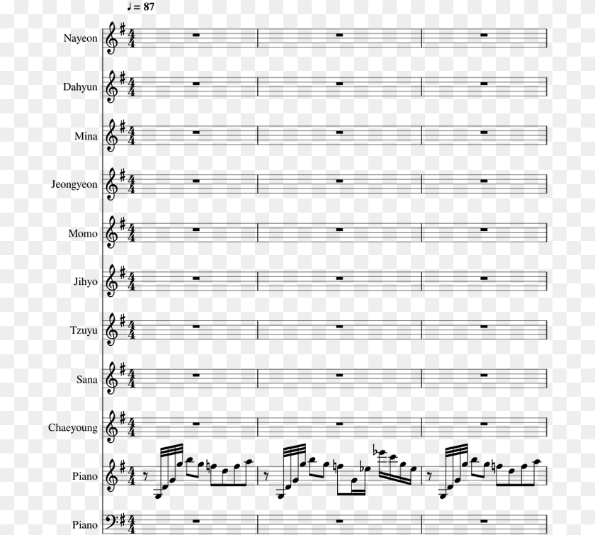 Sheet Music, Gray Sticker PNG