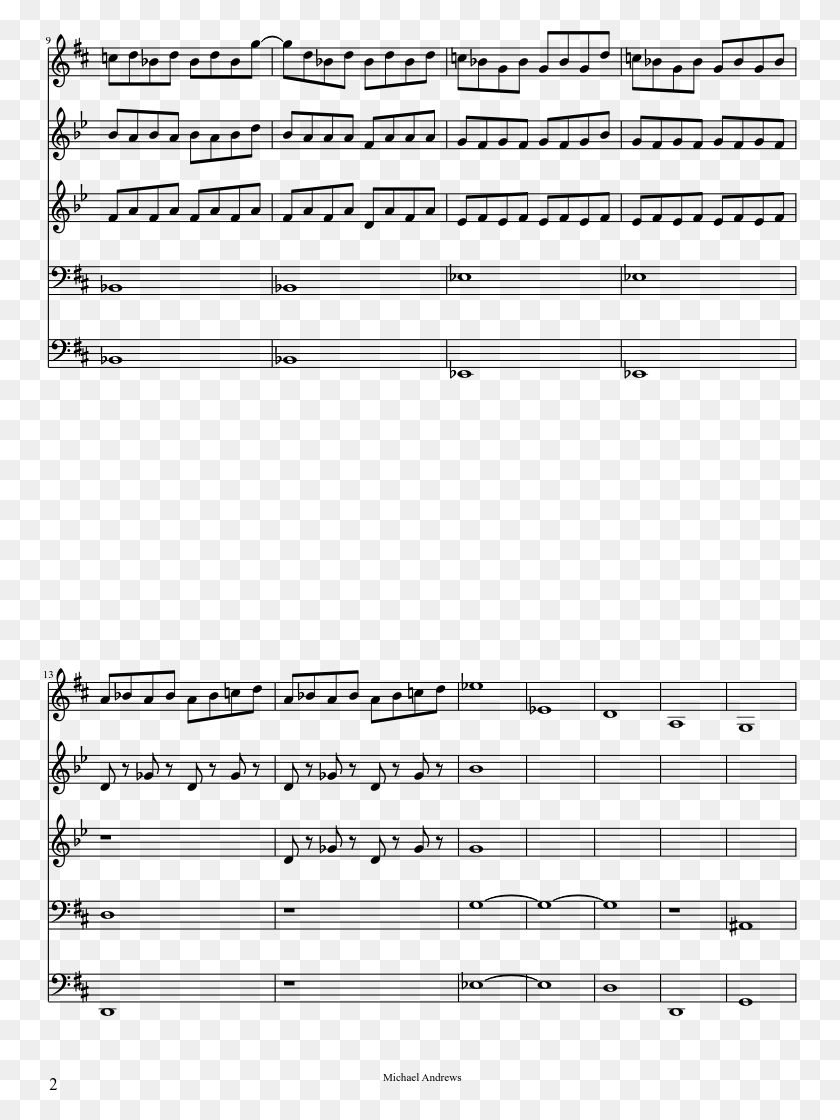 754x1060 Sheet Music 2 Of 2 Pages Jingle Bells Piano Musescore, Gray, World Of Warcraft HD PNG Download