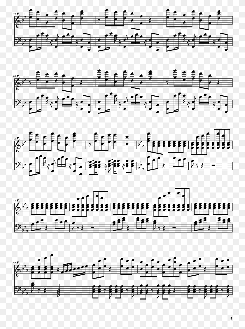 756x1068 Sheet Music Composed By Transcribed By Momochanpwnu Pmmm Another Episode Partitura, Gray, World Of Warcraft HD PNG Download