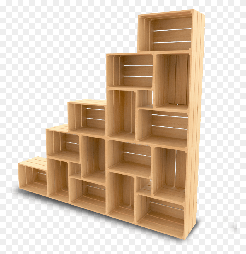 936x973 Shelf, Wood, Furniture, Staircase HD PNG Download