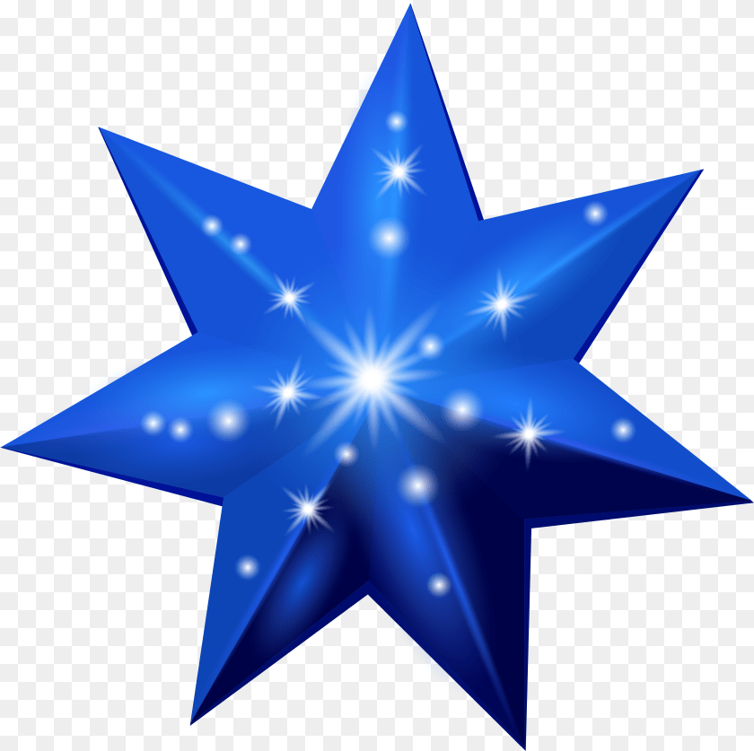 6000x5980 Shell Clipart Blue Star Picture Red Star Christmas, Lighting, Symbol, Nature, Night PNG