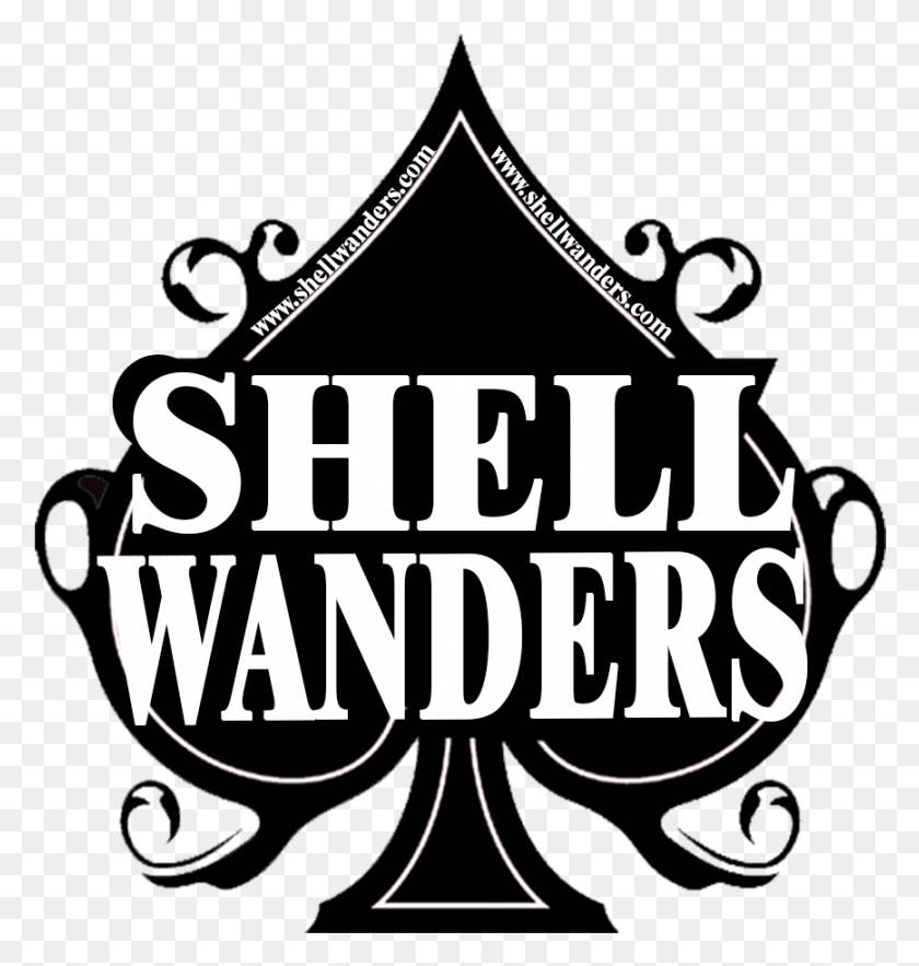 867x915 Shellwanders Logo Black Jack, Text, Label, Symbol HD PNG Download