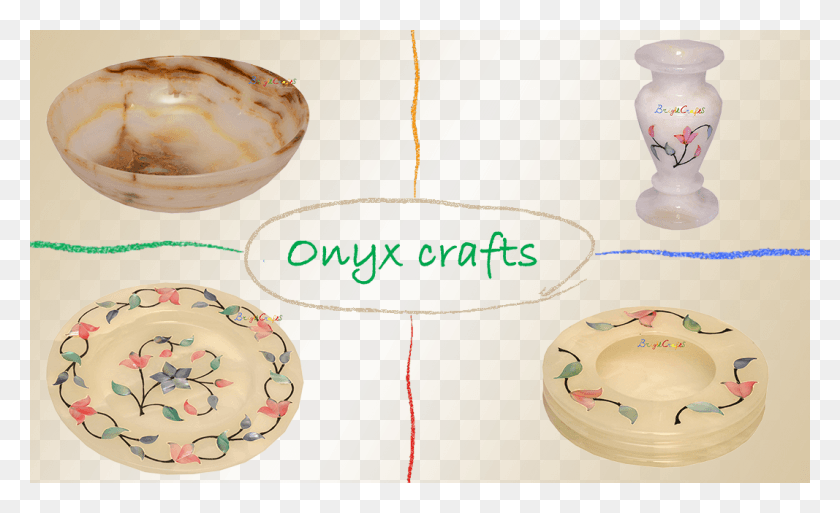 1067x621 Shellwork And Colored Onyx Handicraft Ceramic, Clam, Seashell, Invertebrate HD PNG Download
