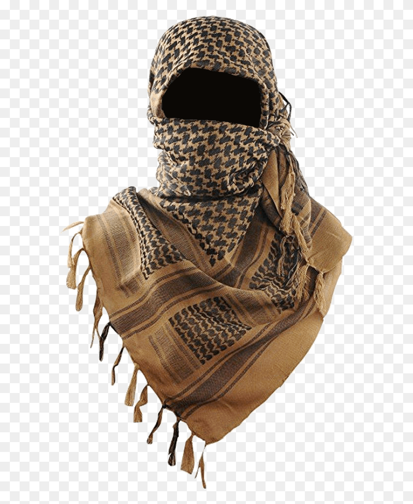 597x966 Shemagh Arab Scarf Winter Headwear Neck Warmer Head Shemagh, Clothing, Apparel, Stole HD PNG Download