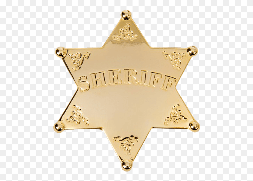 492x543 Sheriff Badge Background Image Gold Sheriff Badge, Logo, Symbol, Trademark HD PNG Download
