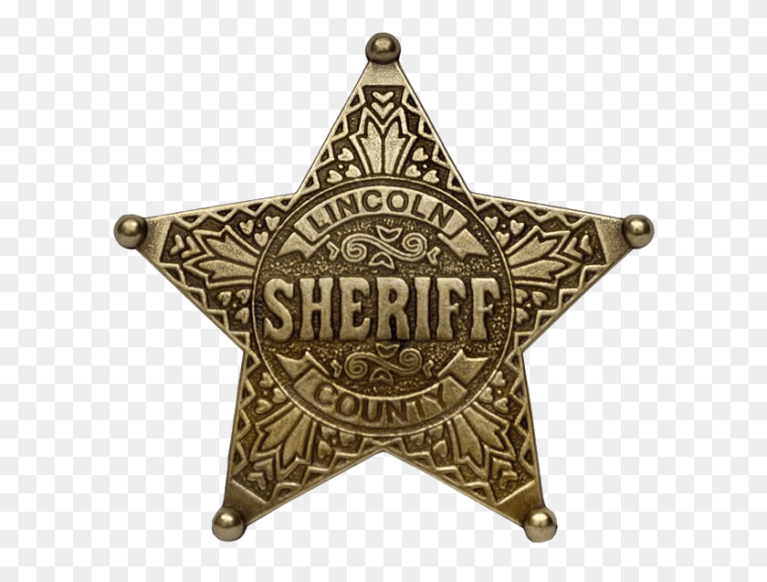 601x577 Sheriff Badge Transparent Wild West Sheriff Star, Logo, Symbol, Trademark HD PNG Download