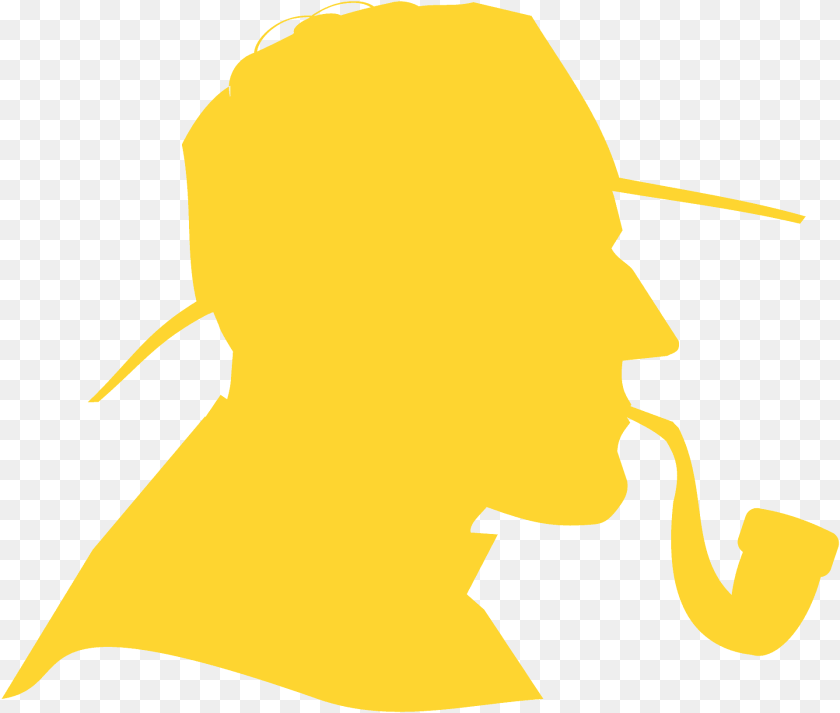 1920x1629 Sherlock Holmes Side Profile Silhouette, Clothing, Hat, Animal, Fish Clipart PNG