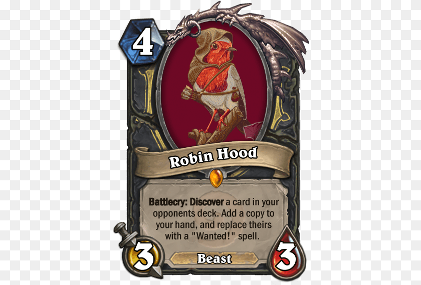 393x569 Sherwoods Most Wanted Hearthstone Custom Cards Meme, Animal, Bird Clipart PNG