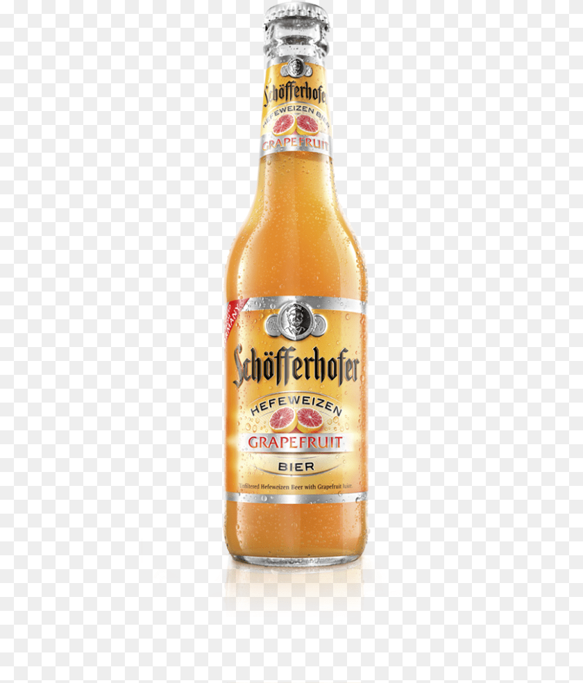 434x984 Shg Bottle On White Low Res Schofferhofer Grapefruit Hefeweizen, Alcohol, Beer, Beer Bottle, Beverage Transparent PNG