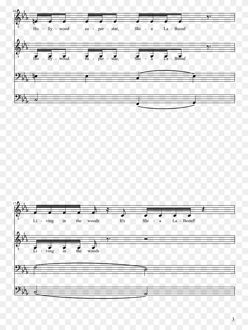 753x1057 Descargar Png Shia Labeouf Partitura De Violín De Rob Cantor Arr Shia Labeouf Png