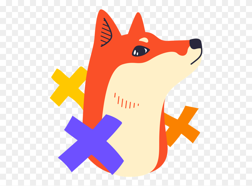 511x561 Shibe Stickers Messages Sticker 1 Red Fox, Symbol, Logo, Trademark HD PNG Download
