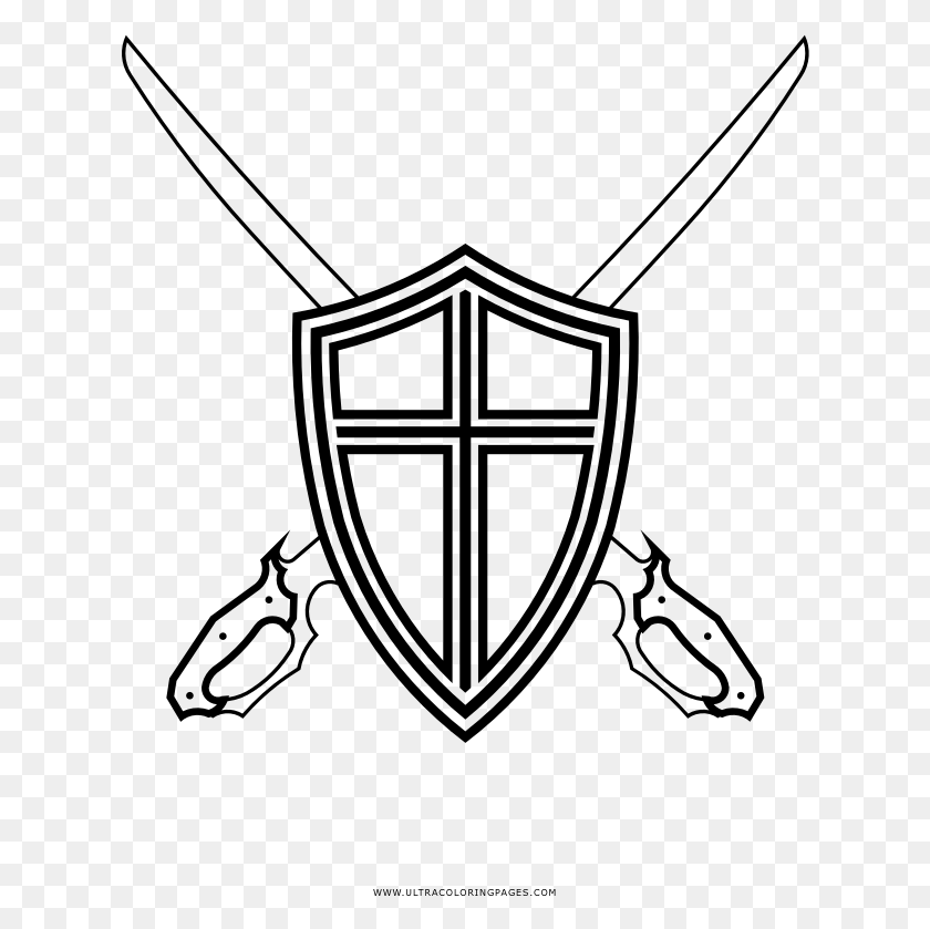 622x779 Shield And Sabres Coloring, Gray, World Of Warcraft HD PNG Download