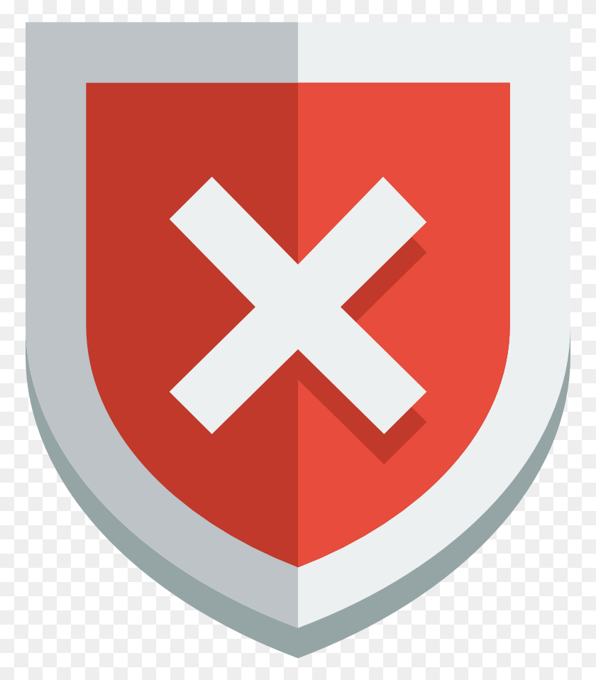 769x898 Shield Error Icon Shield With Error, Armor, First Aid HD PNG Download