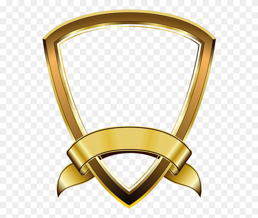566x652 Щит Высокого Качества Изображения Золотая Эмблема Логотип, Лампа, Золото Hd Png Скачать