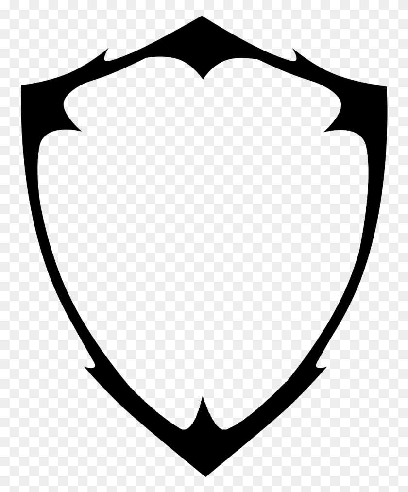 757x953 Shield Outline Logo 3 By Denise Shield Logo, Armor, Bow HD PNG Download