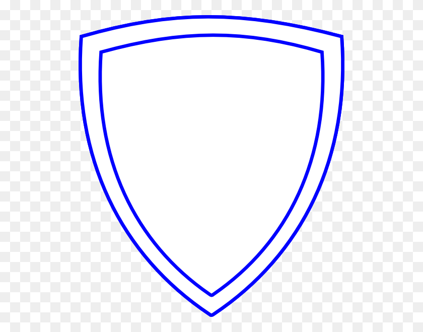 528x599 Shield Outline Shield White Blue, Armor HD PNG Download