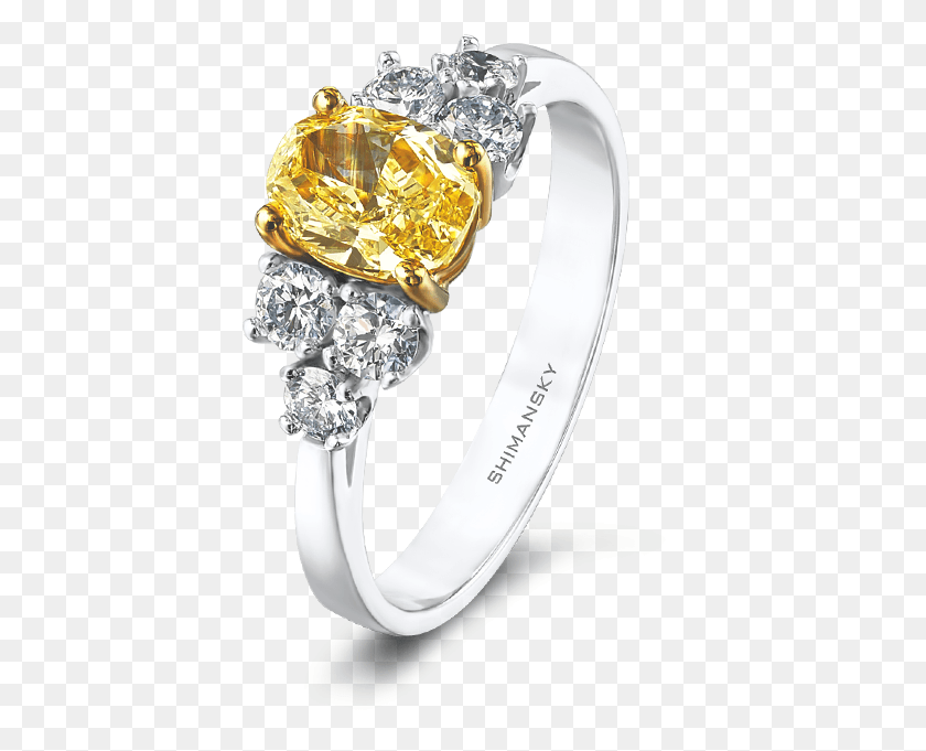 403x621 Shimansky Fancy Yellow And White Diamond Ring Pre Engagement Ring, Accessories, Accessory, Jewelry HD PNG Download