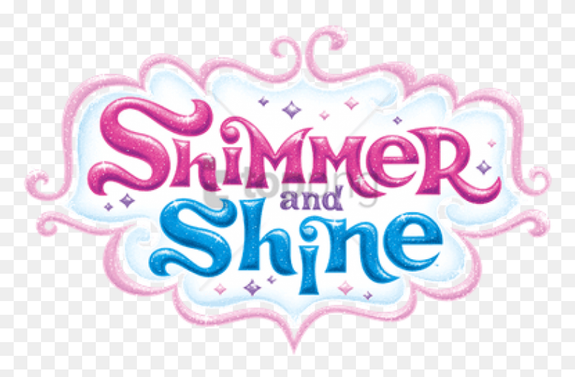 817x515 Shimmer And Shine Logo Clipart Photo Shimmer And Shine Title, Text, Label, Doodle HD PNG Download