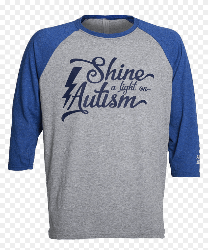 790x962 Shine A Light On Autism Baseball Tee Long Sleeved T Shirt, Sleeve, Clothing, Apparel HD PNG Download