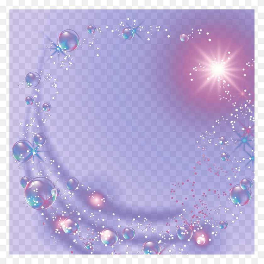 1024x1024 Shine Brillo Glitter Lavanda Burbujas Luz Ligths Портативная Сетевая Графика, Пузырь, Свет Hd Png Скачать