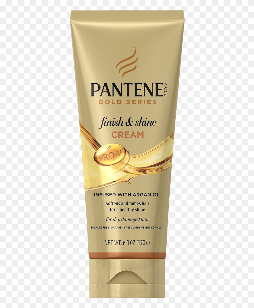 386x957 Descargar Png Crema De Mantequilla Hidratante Pantene Gold Series Brillo, Botella, Cosméticos, Protector Solar Hd Png