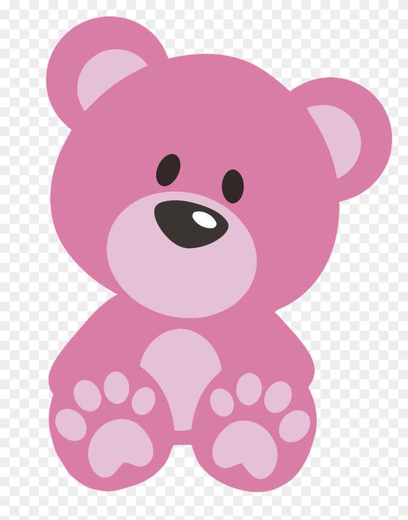 846x1095 Shining Inspiration Pink Teddy Bear Clip Art Clipart Pink Teddy Bear Clipart, Piggy Bank, Figurine, Toy HD PNG Download