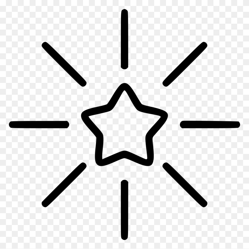 980x982 Shining Shining Star Star Icon, Symbol, Star Symbol, Stencil HD PNG Download