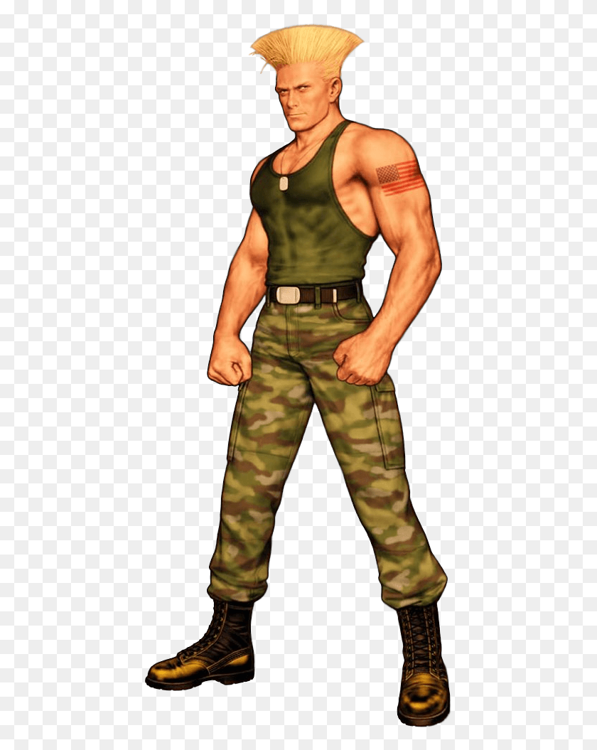 433x995 Shinkiro Guile Street Fighter Ii The World Warrior Street Fighter Characters Guile, Person, Human, Military HD PNG Download