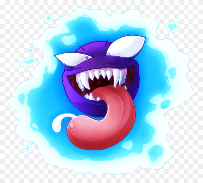 800x717 Shiny Gastly Gastly No Pokemon Shuffle, Teeth, Mouth, Lip HD PNG Download