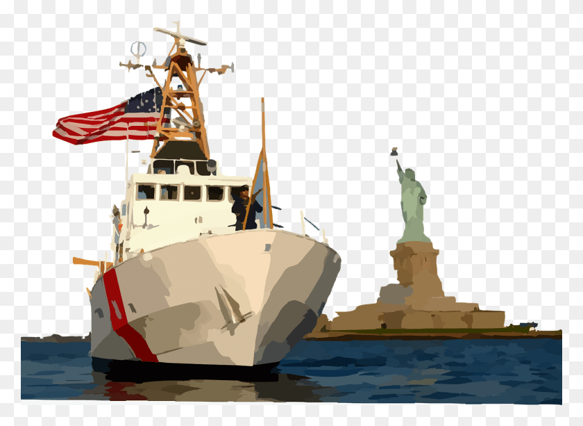 1280x908 Descargar Png Barco Vela Estatua De La Libertad Estatua De La Libertad Monumento Nacional, Embarcación, Vehículo, Transporte Hd Png