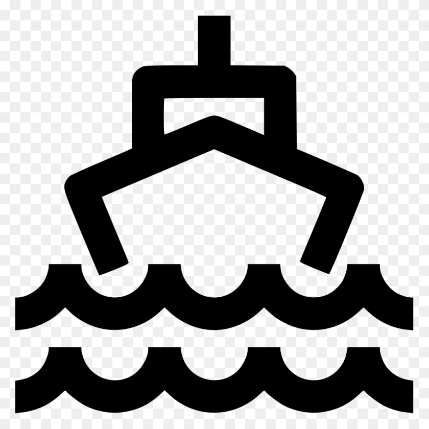 981x982 Ship Svg Icon Emblem, Stencil, Cross, Symbol HD PNG Download