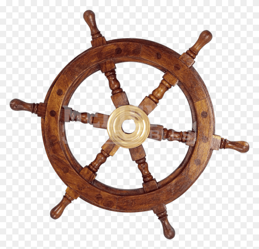 827x793 Ship Wheel Wooden Ship Wheel, Steering Wheel, Rust HD PNG Download