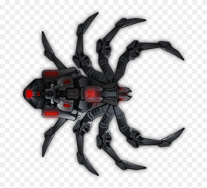 696x704 Shipae Spider Black Widow Laba Laba Janda Hitam, Robot HD PNG Download