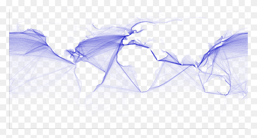 3600x1800 Shipping Routes Global Shipping Routes, Sketch Descargar Hd Png