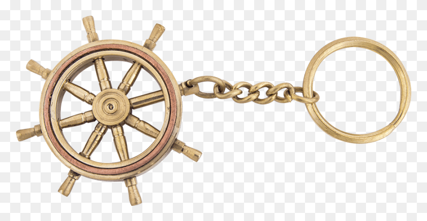 869x419 Ships Wheel Key Ring With Wooden Box Batela Uk Jake And The Neverland Pirates Wheel, Steering Wheel, Machine HD PNG Download