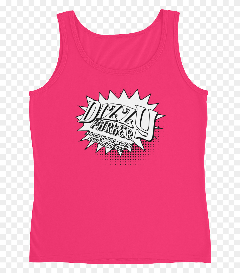 641x897 Shirt Shock Your Soul Bw Mockup Front Flat Hot Pink Top, Clothing, Apparel, Tank Top HD PNG Download
