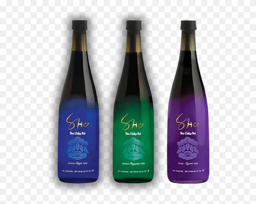 535x610 Descargar Png Sho Chiku Bai Sho Premium Sake Botella De Vidrio, Bebidas, Bebidas, Alcohol Hd Png