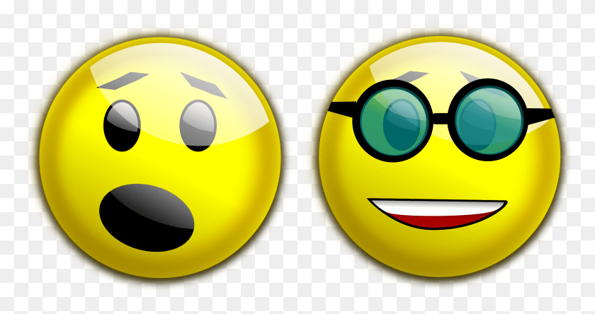 2329x1148 Shocked Emoticon Transparant Sad To Happy Face, Graphics, Sphere HD PNG Download