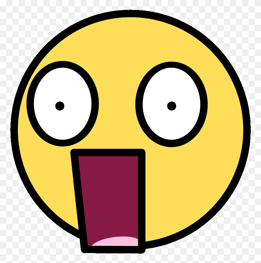 775x787 Shocked Face Transparent O My God Clipart, Label, Text, Symbol HD PNG Download