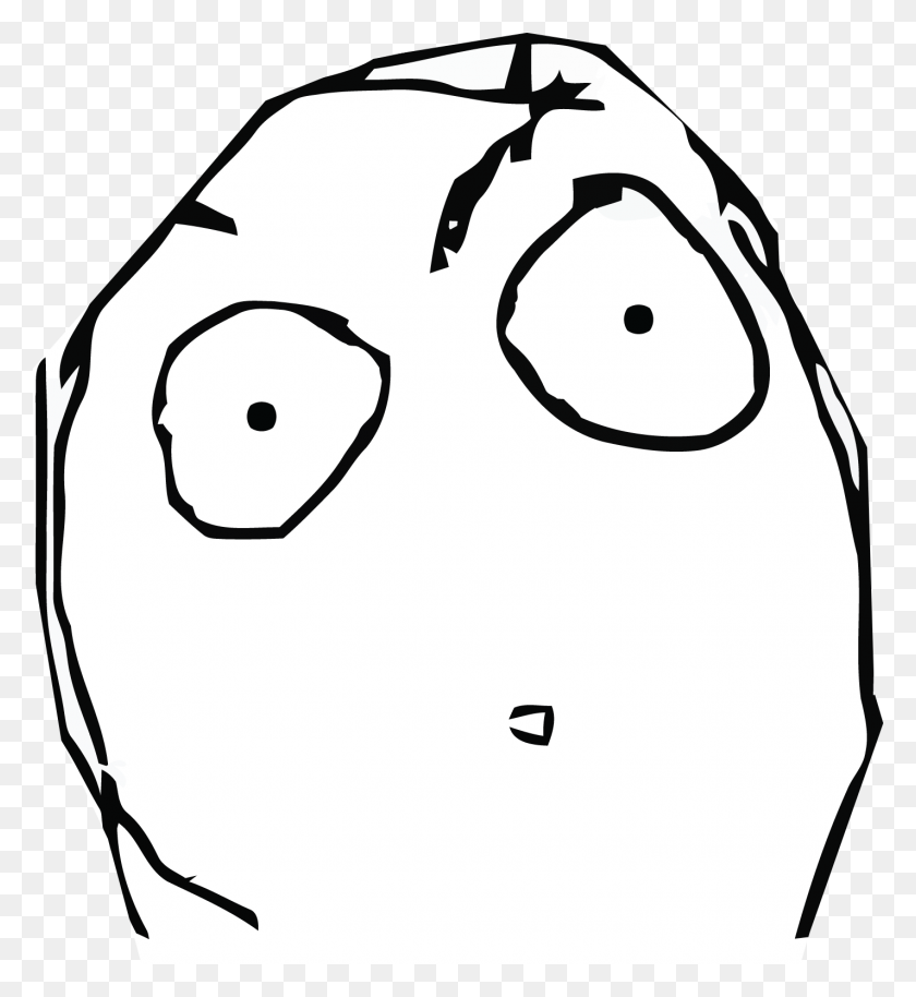 Shocked Meme Face, Doodle HD PNG Download - FlyClipart