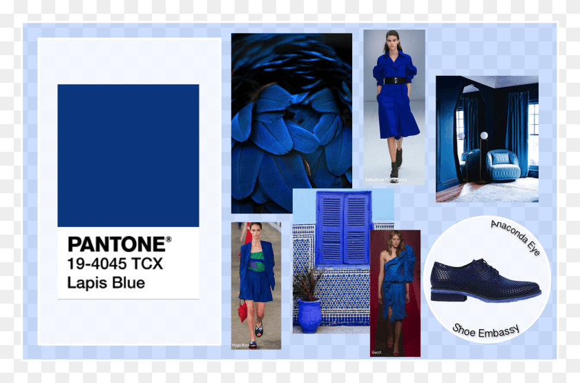 1612x1023 Shoe Embassy Blue Lapis Pantone Colors Ss17 Diseño Gráfico, Persona, Humano, Decoración Del Hogar Hd Png Descargar