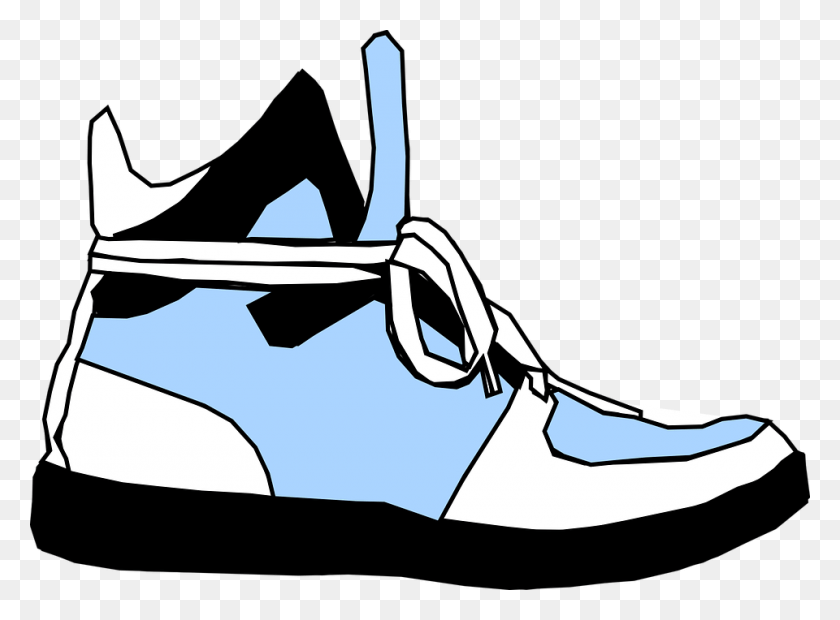 960x690 Shoe Laces Free Vector Graphic On Pixabay One Shoe Cartoon, Clothing, Apparel, Footwear HD PNG Download