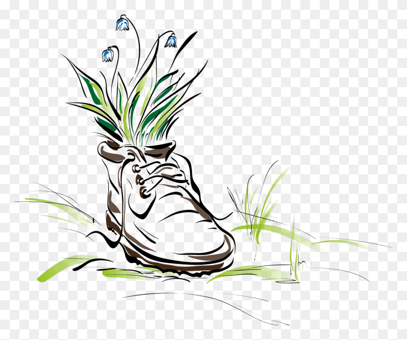 1280x1055 Shoehiking Lace Spring Walking Clipart, Clothing, Apparel, Plant HD PNG Download