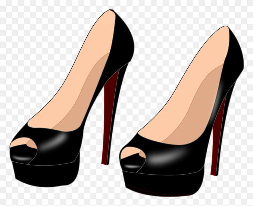 901x720 Shoes Vector Graphics Pink High Heels Transparent, Clothing, Apparel, Shoe HD PNG Download