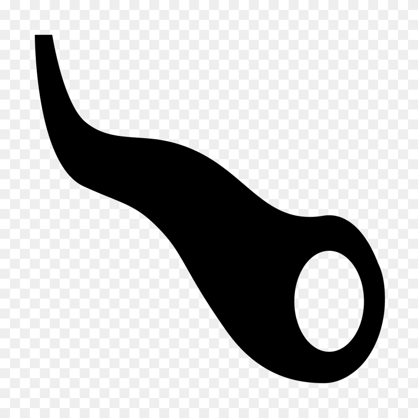 1600x1600 Shofar Icon, Gray Clipart PNG