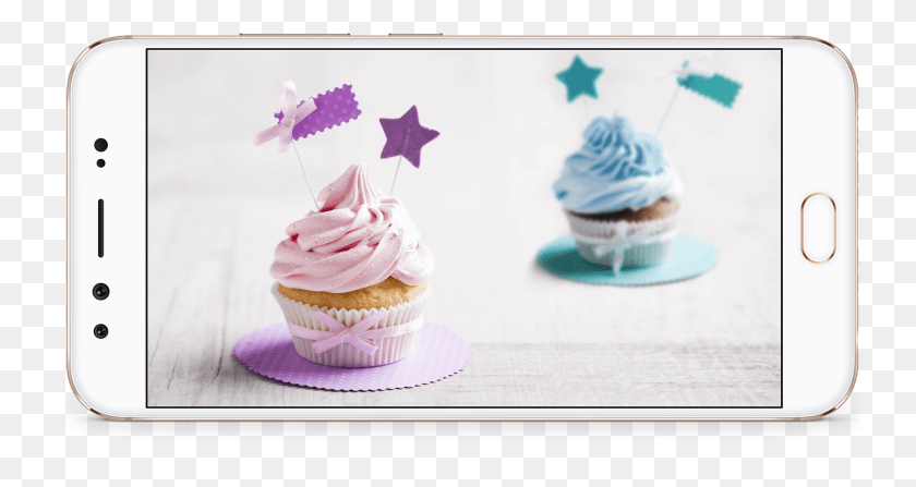 1560x774 Shoot First Then You Can Go Back At Anytime And Select Vivo V5 Plus, Cupcake, Cream, Cake HD PNG Download